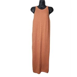 Sleeveless Tan Maxi Dress